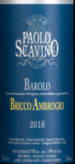 Etiket-Paolo Scavino Barolo Bricca Ambrogio 2016-F