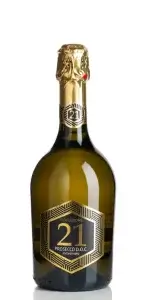 Fles Vinicola Decordi Prosecco DOC Extra Dry Selezione 21 met elegant wit label.