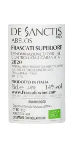 Frascati Superiore DOCG Abelos BIO - Lazio - Afbeelding 3