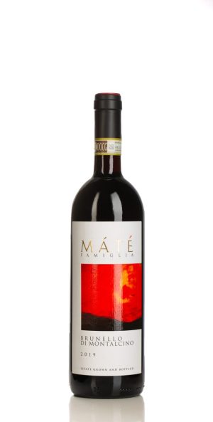 Fles Brunello di Montalcino DOCG 2019 – biologische topwijn van wijnhuis Máté met 95 punten