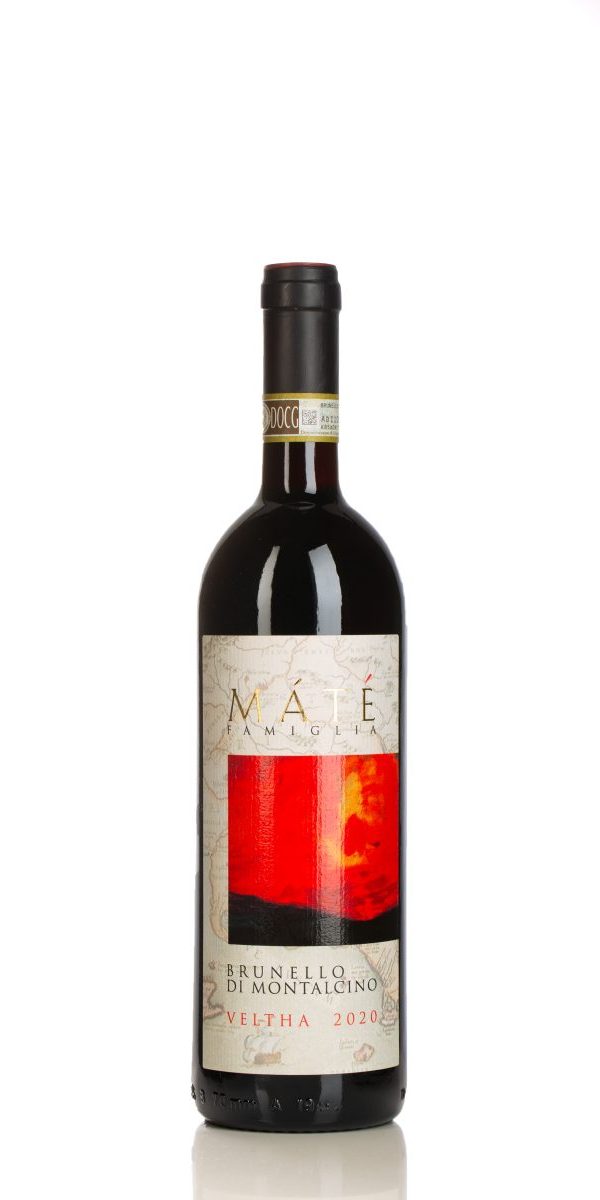 Fles Veltha Brunello di Montalcino Selezione 2020 – biologische rode wijn van Máté uit Toscane
