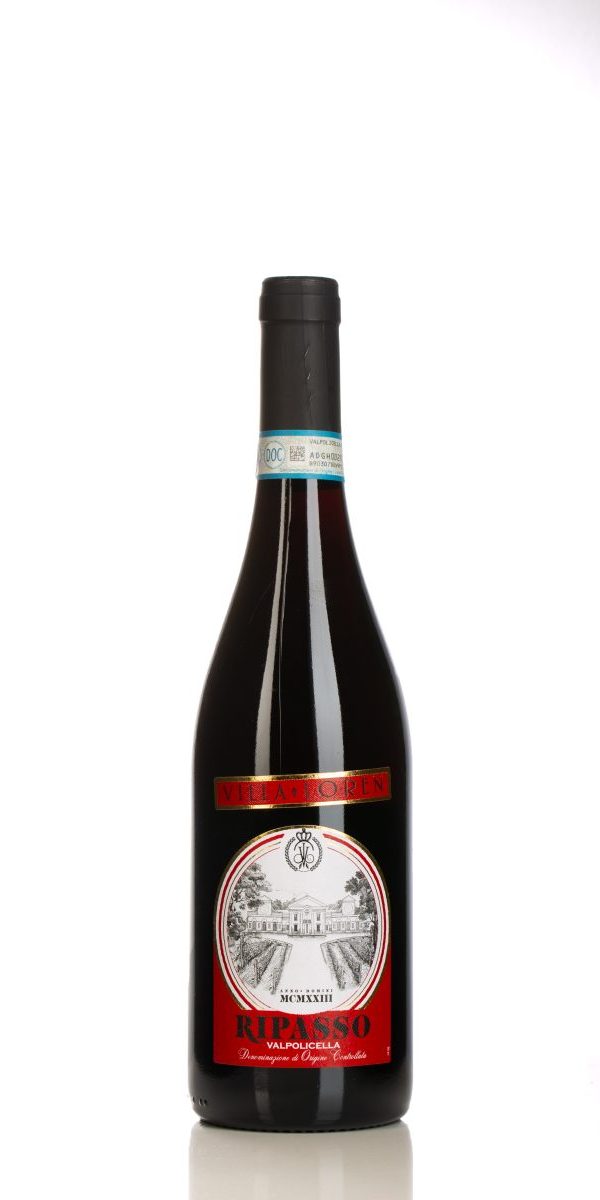 Fles Villa Loren Valpolicella Ripasso DOC – volle rode wijn uit Veneto met aroma’s van kersen en specerijen