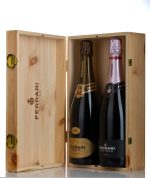 Luxe houten Ferrari Box – Ferrari Perlé & Ferrari Maximum Rosé - Afbeelding 2