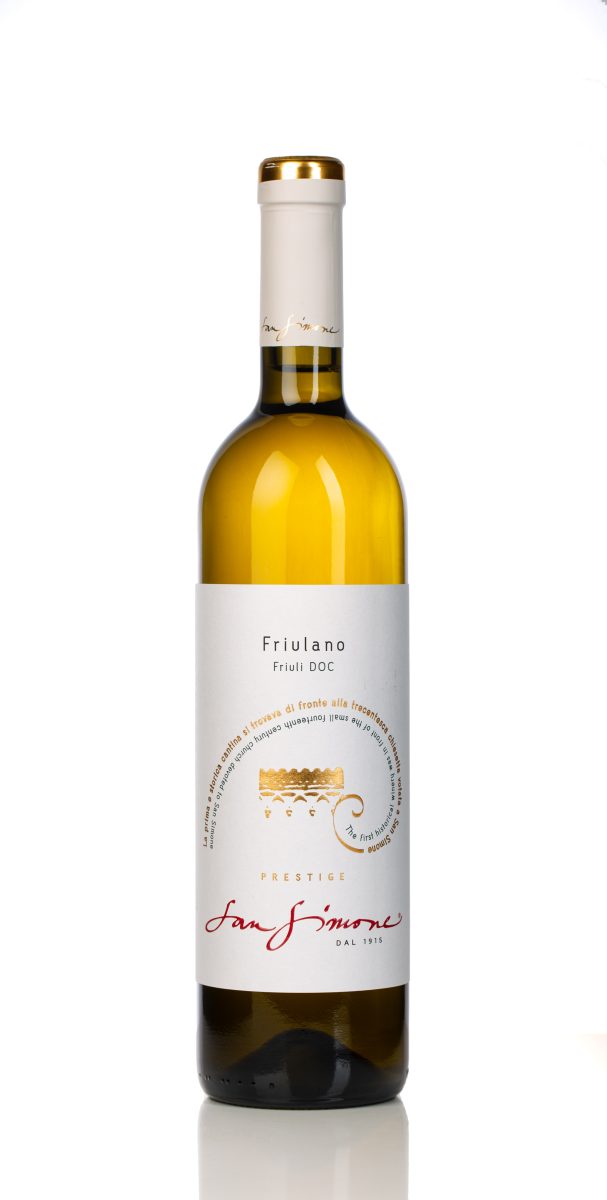 San Simone Friulano Friuli DOC Prestige 2023-F kopie (1) San Simone Prestige Friulano Friuli Grave DOC 2023 fles witte wijn